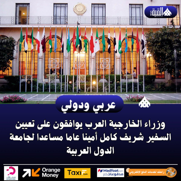وزراء الخارجية العرب يوافقون على تعيين السفير شريف كامل أمينا عاما مساعدا لجامعة الدول العربية