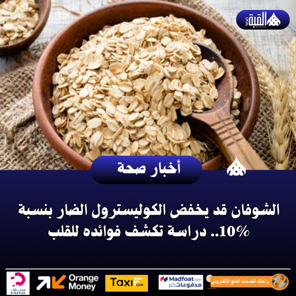 الشوفان قد يخفض الكوليسترول الضار بنسبة 10.. دراسة تكشف فوائده للقلب