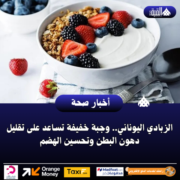 الزبادي اليوناني.. وجبة خفيفة تساعد على تقليل دهون البطن وتحسين الهضم