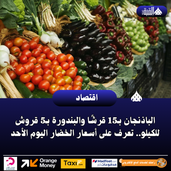الباذنجان بـ15 قرشًا والبندورة بـ5 قروش للكيلو.. تعرف على أسعار الخضار اليوم الأحد