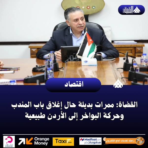 القضاة: ممرات بديلة حال إغلاق باب المندب وحركة البواخر إلى الأردن طبيعية