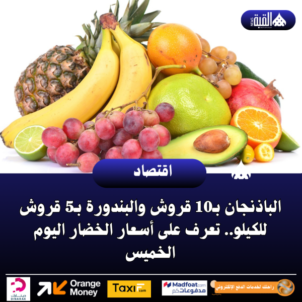 الباذنجان بـ10 قروش والبندورة بـ5 قروش للكيلو.. تعرف على أسعار الخضار اليوم الخميس