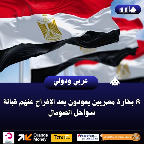 8 بحّارة مصريين يعودون بعد الإفراج عنهم قبالة سواحل الصومال