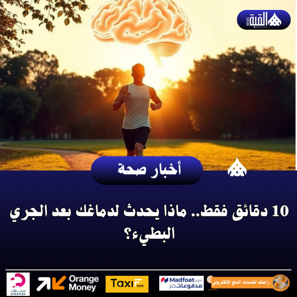 10 دقائق فقط.. ماذا يحدث لدماغك بعد الجري البطيء؟