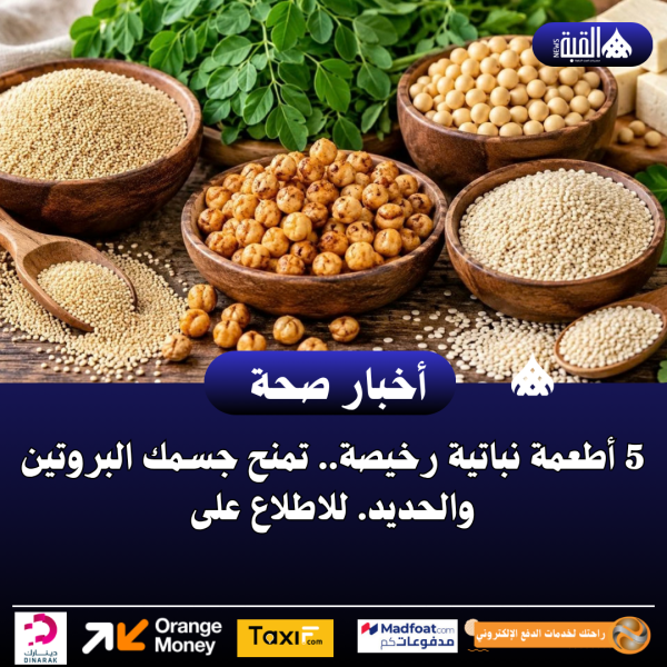 5 أطعمة نباتية رخيصة.. تمنح جسمك البروتين والحديد