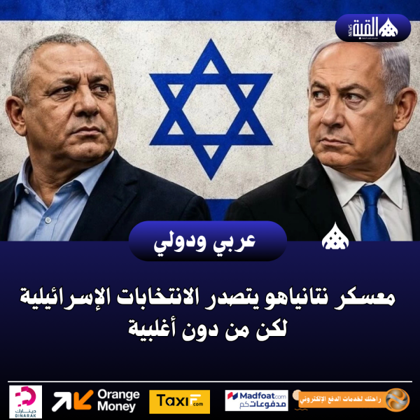 معسكر نتانياهو يتصدر الانتخابات الإسرائيلية لكن من دون أغلبية
